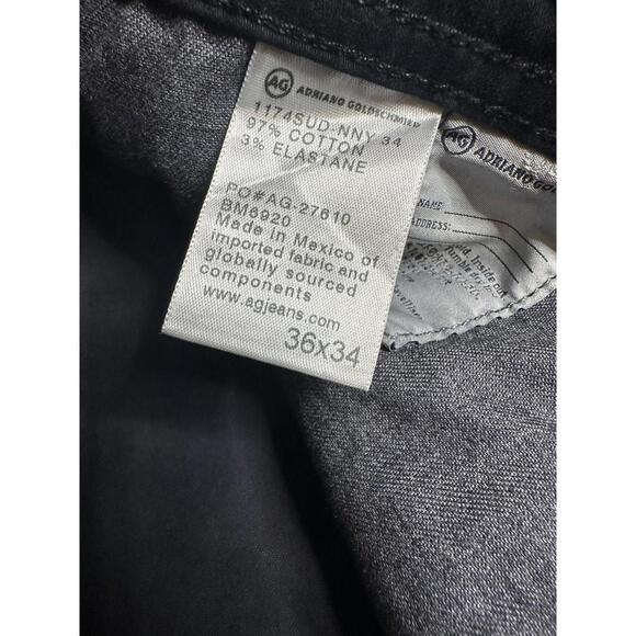 AG Adriano Goldschmied The Graduate Tailored Leg Pants Mens 36x34 Navy Blue - Picture 7 of 8